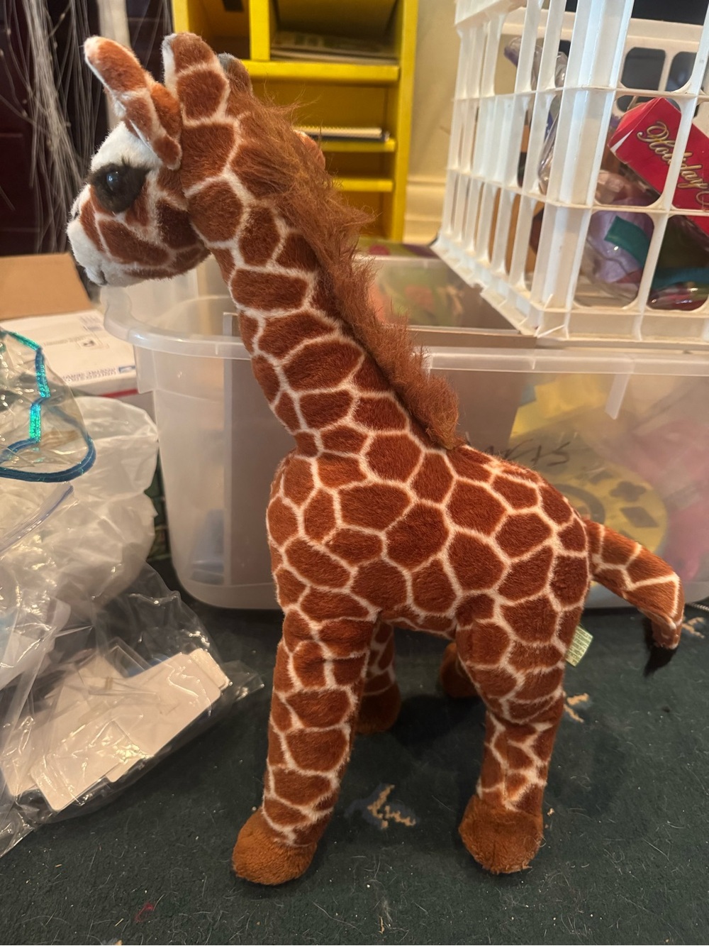 Wwf Plush Giraffe Stuffed Animal - Brown